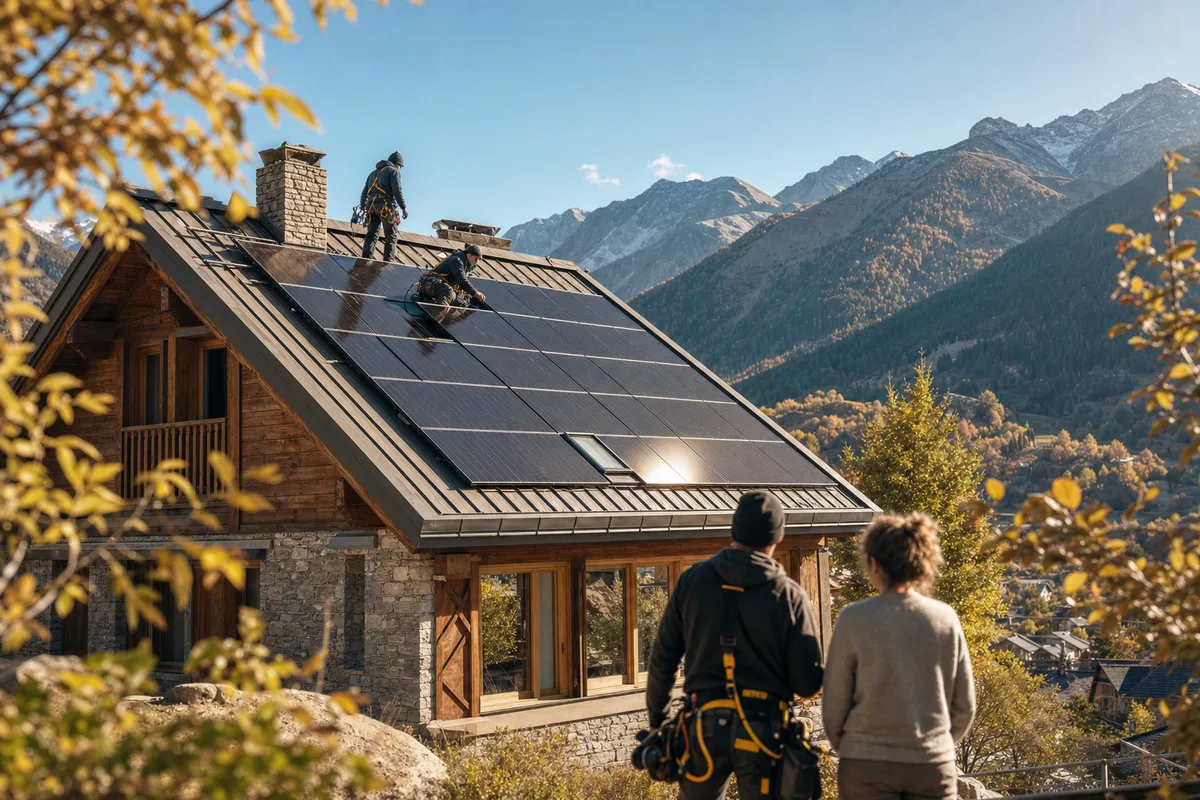 Le solaire à Saint-Chaffrey, chantier après chantier